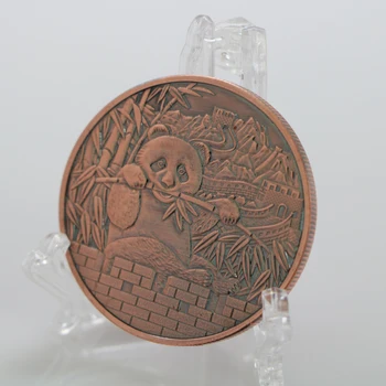 Монеты Большая панда Баобао Китай Памятный коллекционный художественный подарок Черно-белый медведь милая монета