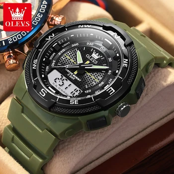 Мужские цифровые часы бренда OLEVS G Style, ударные военные спортивные часы, модные водонепроницаемые электронные наручные часы, мужские Relogios 1107