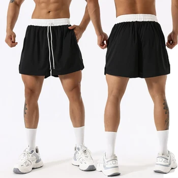 Мужские шорты, новые летние спортивные шорты для фитнеса, быстросохнущие шорты для тренировок по баскетболу с дышащей сеткой, пляжные брюки для бега в тренажерном зале