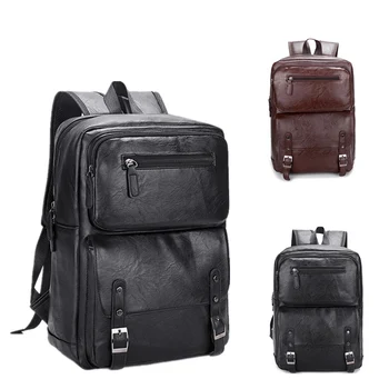 Мужской рюкзак через плечо, однотонный рюкзак, компьютерная школьная сумка для студентов колледжа, высококачественный маленький рюкзак для путешествий большой емкости