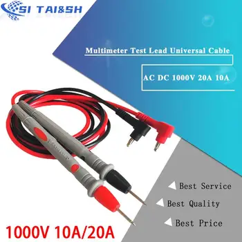 Мультиметровые тестовые провода Универсальный кабель AC DC 1000V 20A 10A Измерительные щупы CAT III, ручка для многометрового тестера, наконечники проводов