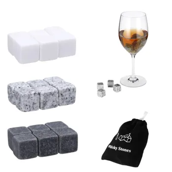 набор металлических кубиков 6шт, Камни для виски, Кулер для кубиков льда, Многоразовый Кулер для хранения вина в баре, Свадебные Подарки для вечеринок, Аксессуары для вечеринок