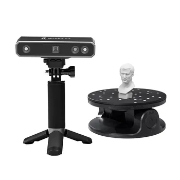 Набор МИНИ-3D-сканеров Revopoint с точностью 0,02 мм и скоростью сканирования 10 кадров в секунду Технология промышленного синего света Версия с Двухосным поворотным столом