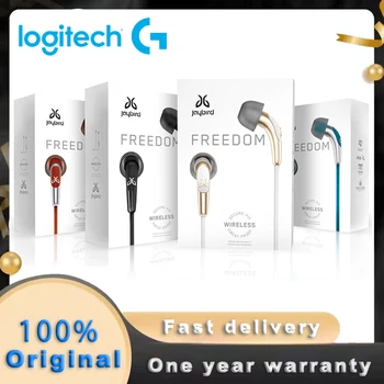 Наушники Logitech Jaybird Freedom F5 Olahraga Bluetooth Nirkabel Asli Handsfree HiFi Наушники-вкладыши 8 Jam untuk Android iPhone