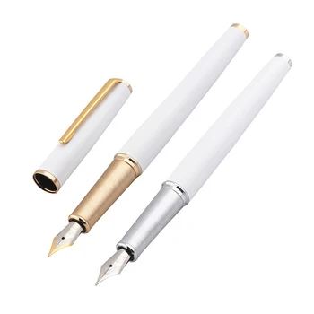 Новая белая авторучка Jinhao 95, финансовый бизнес, офис, Студенческие школьные канцелярские принадлежности, Чернильные ручки