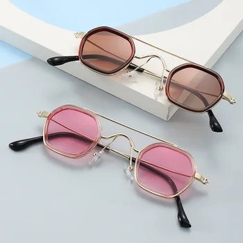 Новая индивидуальность Солнцезащитные очки в небольшой оправе для мужчин и женщин Модный тренд Солнцезащитные Очки для вождения Роскошный Дизайн Винтажные Мужские И женские Очки