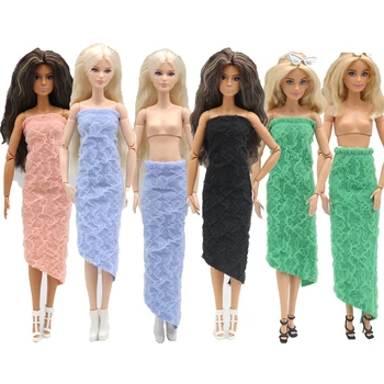 Новая кукла 30 см 1/6 Может двумя способами носить волнистое Платье для кукол Барби Аксессуары Бесплатная доставка