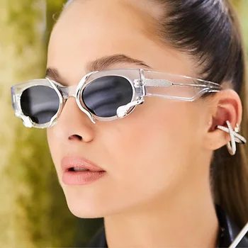 Новые солнцезащитные очки в стиле ретро 2023 года, Корейские модные очки в стиле хип-хоп