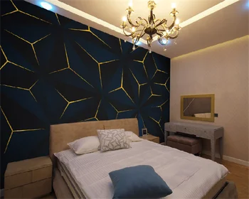 Обои на заказ, европейский стиль, простой 3D трехмерный полигональный свет, роскошная спальня, гостиная, ТВ-фон, настенная роспись