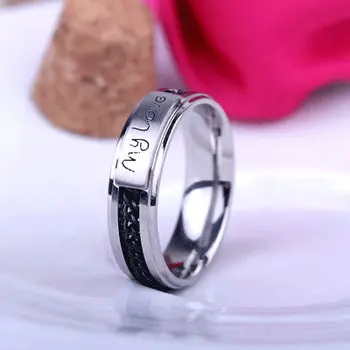 обручальные кольца шириной 4 мм MY LOVE chains кольца из Нержавеющей стали 316L женские кольца ювелирные изделия оптом партиями