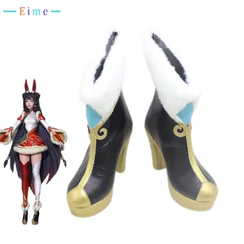Обувь для косплея Seraphine Игра LOL Косплей Реквизит Обувь из искусственной кожи Ботинки на Хэллоуин на заказ