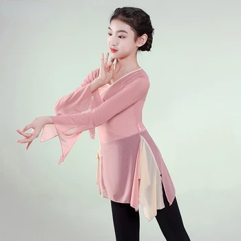 Одежда для национальных танцев, Классические народные костюмы, Элегантные китайские танцевальные костюмы Янко для девочек, одежда для фанатских танцев