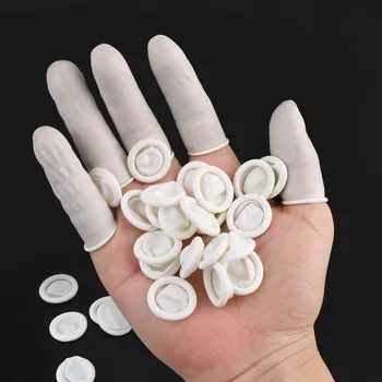 Одноразовые перчатки для кончиков пальцев из натурального латекса, около 260/700 шт., Многофункциональные защитные резиновые перчатки для ухода за пальцами