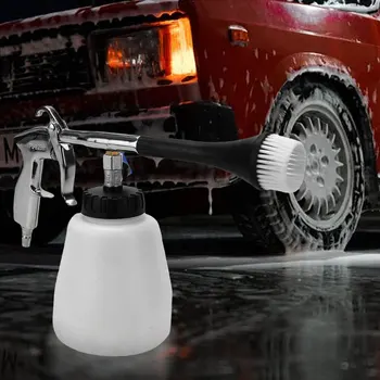 Опрыскиватель и бутылка для мытья со щеткой-губкой Инструменты для чистки салона и экстерьера автомобиля высокого давления Пистолет для автомойки