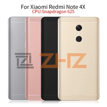 Оригинал Для Xiaomi Redmi Note 4X3GB 4GB snapdragon 625 Задняя Крышка Аккумулятора Корпус Задней Двери + Запасные Части Для Боковых Ключей