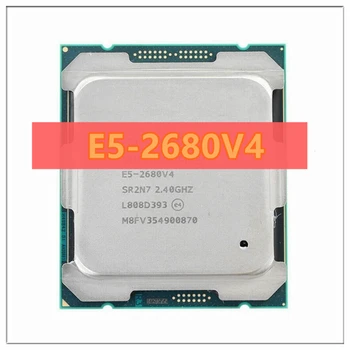Оригинальный процессор E5 2680V4 CPU Процессор Xeon E5-2680V4 CPU 2.40 ГГц 14-Ядерный 35M 14NM FCLGA2011-3 TPD 120 Вт Бесплатная Доставка