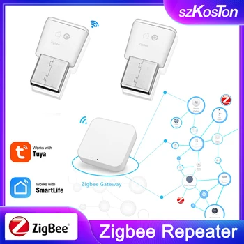 Повторитель сигнала Tuya ZigBee 3.0 USB-удлинитель Устройства для умного дома, усилитель сигнала автоматизации для шлюза Smart Life ZigBee2MQTT