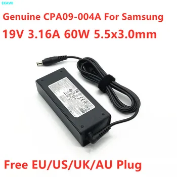 Подлинный CPA09-004A PA-1600-96 19V 3.16A 60W AD-6019B PSCV6001228 ADP-60ZH D Адаптер Переменного Тока Для Samsung Зарядное Устройство Для Ноутбука