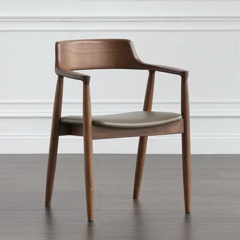 Портативный обеденный стул из массива дерева в скандинавском стиле, стул Hiroshima, Бревно из ясеня, Беседа о встрече, Простой Эргономичный Обеденный стул Stuhl Furniture