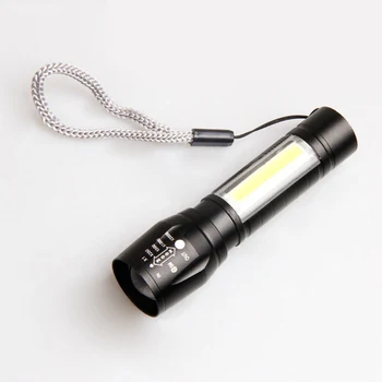 Портативный светодиодный фонарик, мощный фонарик, перезаряжаемый зум, Подсветка, Тактическая мини-вспышка, фонарь для наружного освещения.