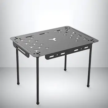 Портативный Складной стол для кемпинга, складная подставка для барбекю на открытом воздухе