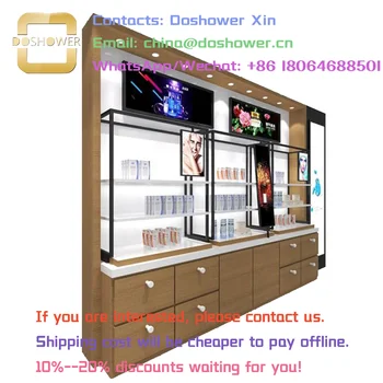 Поставщик витрин для ювелирных изделий С косметической витриной для полок магазинов и витринных шкафов на заказ