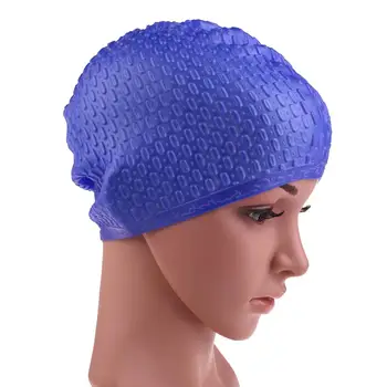 Практичная шапочка для плавания 7 цветов, водонепроницаемые силиконовые шапочки для плавания, защищающие уши, длинные волосы, спортивная шапочка для бассейна для мужчин, женщин, взрослых