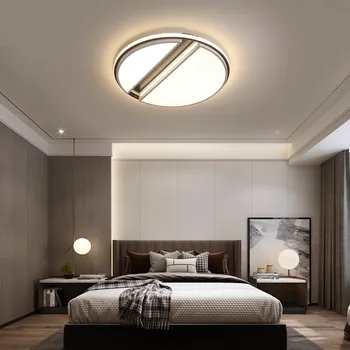 Продажа светодиодных потолочных светильников круглой/квадратной формы переменного тока 110-220 В, люстры потолочные для спальни, для ресторана, лампы для гостиной