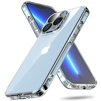 Прозрачный силиконовый чехол с защитой камеры для iPhone 13 Pro Max 13Pro iPhone13 Оригинальный роскошный прозрачный защитный чехол из ТПУ