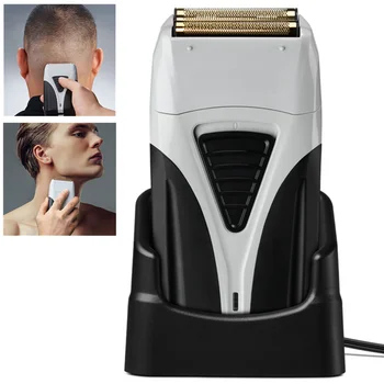 Профессиональная парикмахерская электробритва для волос для мужчин, Электрическая бритва для бороды, бритвенный станок для бритья на лысой голове, перезаряжаемый набор для отделки