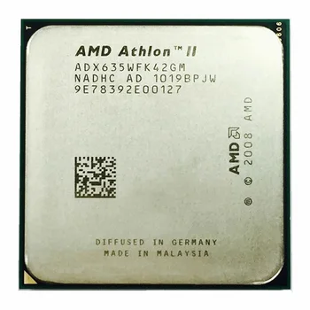 Процессор AMD Athlon II X4 635 CPU 2,9 ГГц 95 Вт Socket AM3 Настольный Четырехъядерный процессор ADX635WFK42GI