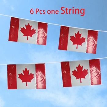 Прямая поставка PE Водонепроницаемый Национальный день 1 июля Флаги Канады
