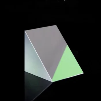 Прямоугольная треугольная призма 50 мм 40 мм 30 мм 25 мм 20 мм 15 мм Внешнее отражающее оптическое стекло с алюминиевым покрытием на заказ