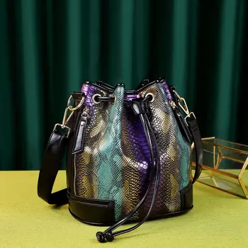 Рекомендация бутика 2021 новые кожаные сумки, модная индивидуальность, сумка через плечо, сумка-ведро, сумка для хранения большой емкости