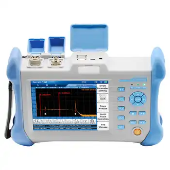 Рефлектометр оптического времени OTDR, тестер оптического волокна 5,6 дюйма TMO300, синий, Инструменты для тестирования оптического волокна 110-240 В OTDR
