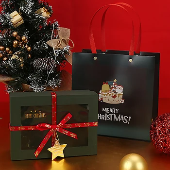 Рождественская Подарочная Коробка Коробка в Канун Рождества Рождественские Коробки Конфет Подарочная Коробка Санта-Клауса 2022 Детская Подарочная Коробка Подарочная Коробка Для Вечеринки по случаю Дня Рождения