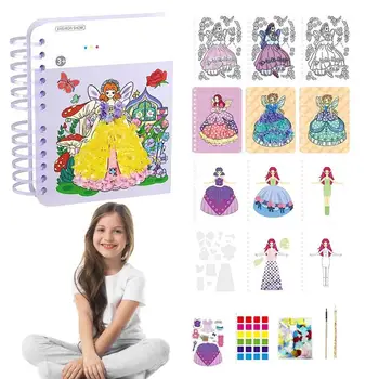Ручная роспись, книжка-раскраска, наклейки для девочек, многоцелевые игрушки для раннего развития, подарки на Новый год