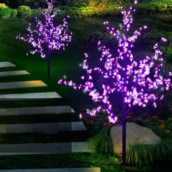 Светодиодная имитация вишневого дерева декоративные фонари наружный светящийся водонепроницаемый пейзаж атмосфера фестиваля многофункциональная подсветка дерева