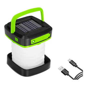 Светодиодные кемпинговые фонари на солнечной энергии-Аварийные фонари с USB-аккумулятором-Складные походные фонари на случай перебоев в подаче электроэнергии