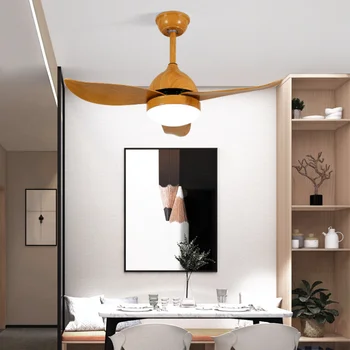 Светодиодный подвесной светильник, люстра, вентилятор, лампа в скандинавском стиле, столовая, гостиная, кровать macarons