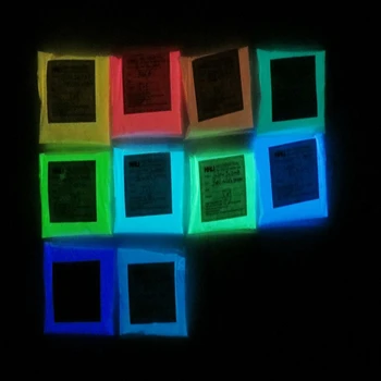 Светящийся пигментный фотолюминесцентный порошок светится в темном цвете порошка: 10 цветов, лот = 50 г * всего 10 цветов: 500 г Бесплатная доставка широко используется
