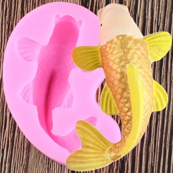 Силиконовая форма с 3D морскими обитателями и рыбками, инструменты для украшения торта из помадки своими руками, форма для мыла из смолы, конфеты, шоколадные формы для пасты Gumpaste