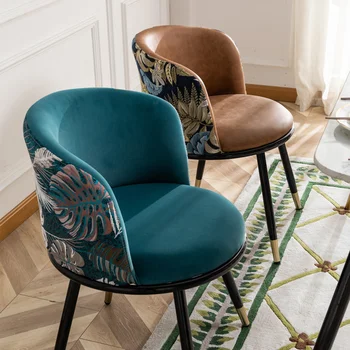 Скандинавская гостиная, обеденные стулья для домашней мебели, стул для макияжа в спальне, Минималистичный Современный Ресторан, Компьютерное кресло со спинкой