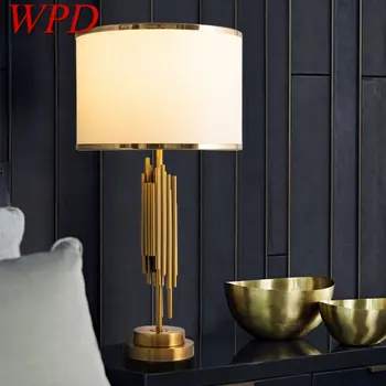 Современная настольная лампа WPD LED Винтажная Простая Креативная Роскошная Прикроватная Тумбочка Для домашнего декора гостиной Спальни