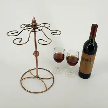 Современная стойка для бокалов для вина, отдельно Стоящий Быстросохнущий подстаканник из кованого железа, Столешница для кухонного органайзера для хранения
