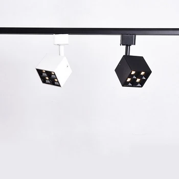 Современные светодиодные трековые светильники 220v 8W CREE COB Track Lamp алюминиевый светодиодный прожектор на рельсе для внутреннего освещения трека Белый/черный корпус