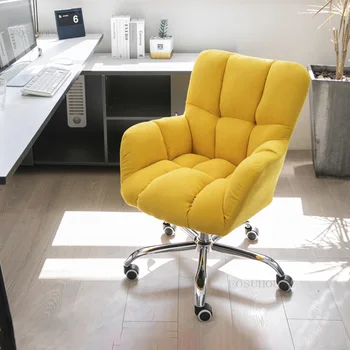Современные стулья для домашнего офиса, креативное кресло с удобной спинкой, Офисная мебель в скандинавском стиле, Подъемное кресло для домашнего компьютера, Поворотное игровое кресло