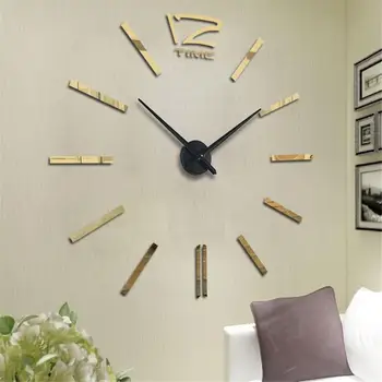 Современный дизайн, наклейка на большие настенные часы 
