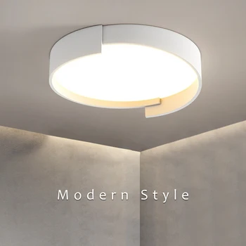 Современный светодиодный потолочный светильник для спальни Гостиной Столовой кухни Люстра с круглым кольцом Smart Remote Decorate Lamp