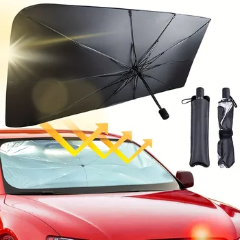 Сохраняйте прохладу в летнюю жару: складной автомобильный козырек для защиты лобового стекла